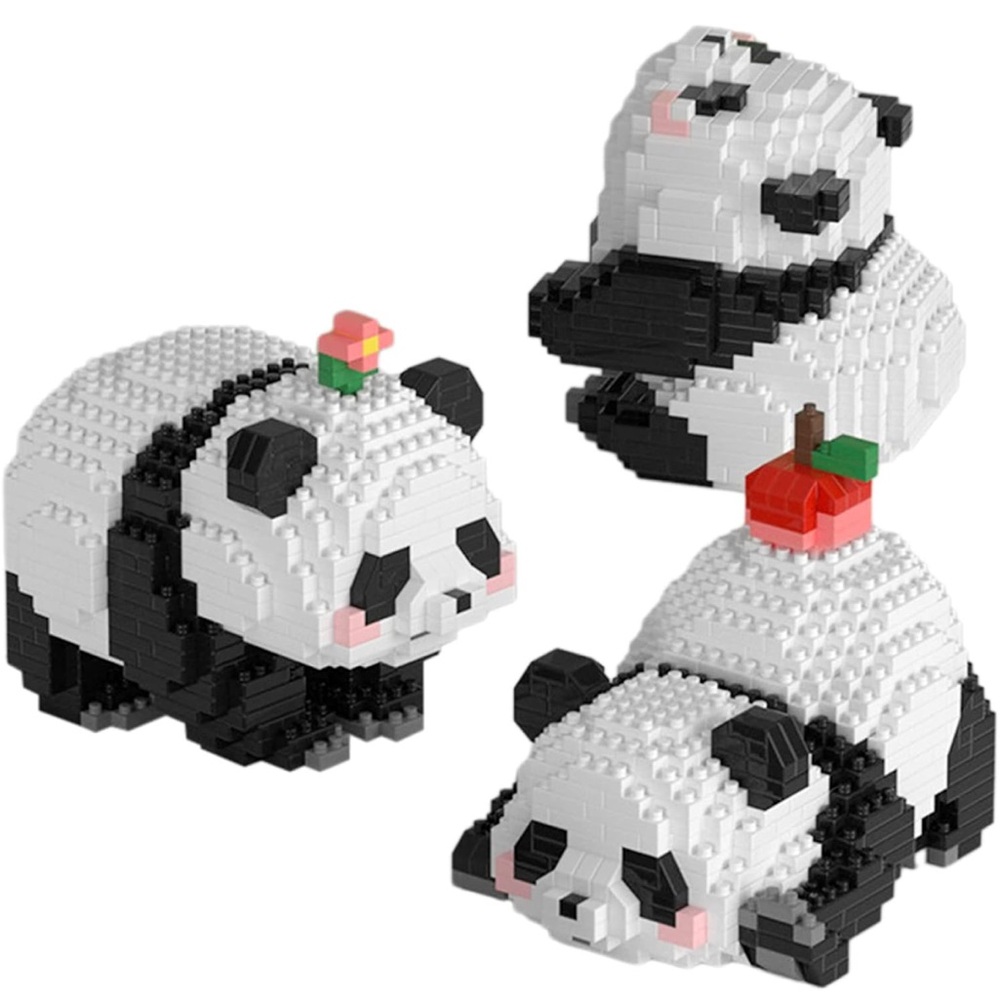 ✨NEW✨ Larcele Micro Building Blocks 3 in 1 3D Panda Set